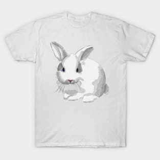 Watercolor Bunny Rabbit Illustration T-Shirt